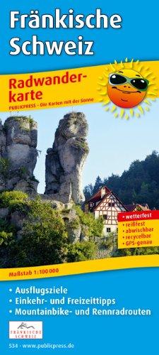 Radwanderkarte Fränkische Schweiz: mit Ausflugszielen, Einkehr- & Freizeittipps, reissfest, abwischbar, GPS-genau. 1:100000