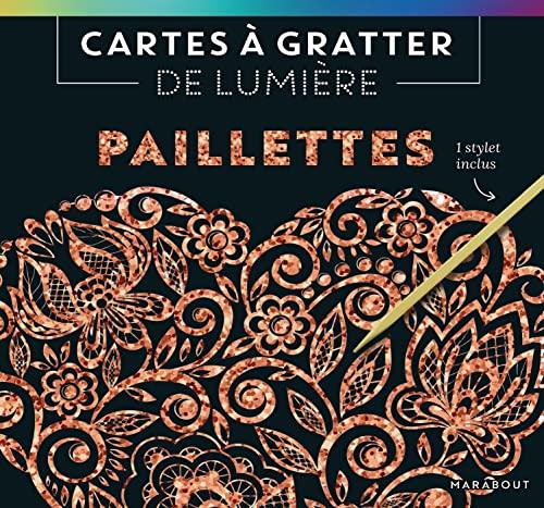 Cartes à gratter de lumière : paillettes