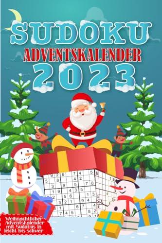 Sudoku Adventskalender 2023: Weihnachtskalender für Erwachsene - Jeden 3 Sudokus mit unterschiedlichen Schwierigkeitsstufen