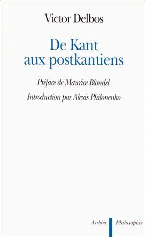 De Kant aux postkantiens