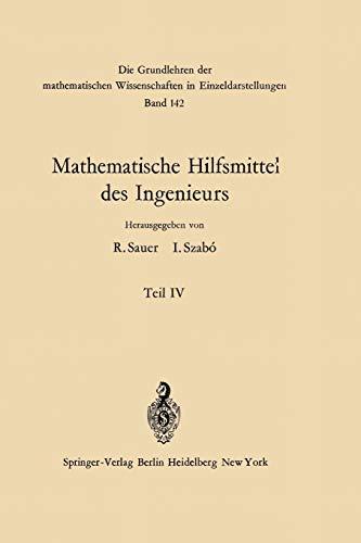 Mathematische Hilfsmittel des Ingenieurs (Grundlehren der mathematischen Wissenschaften, 142, Band 142)