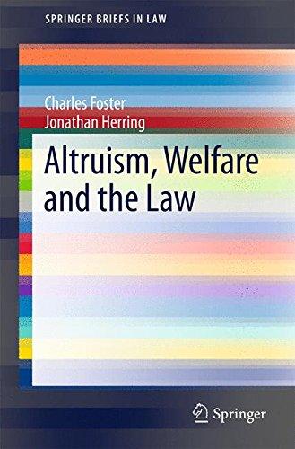 Altruism, Welfare and the Law (SpringerBriefs in Law)