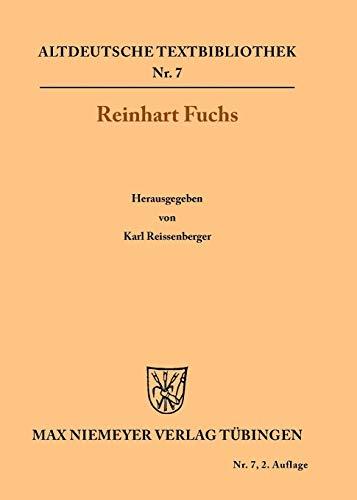 Reinhart Fuchs (Altdeutsche Textbibliothek, Band 7)