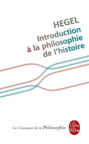 Introduction à la philosophie de l'histoire