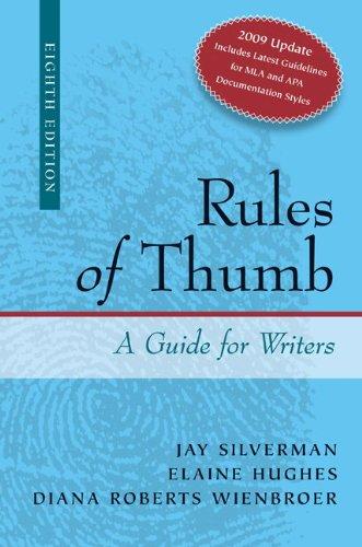 Rules of Thumb APA / MLA Documentation Update