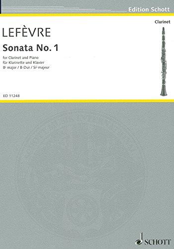 Sonata No. 1: aus"Méthode de Clarinette. Klarinette und Klavier. (Edition Schott)