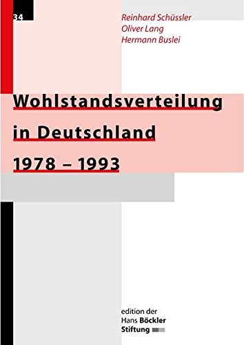 Wohlstandsverteilung in Deutschland 1978-1993