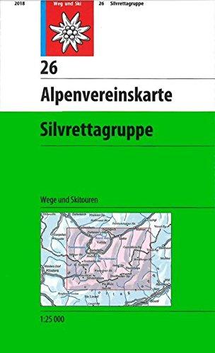 Silvrettagruppe: Wege und Skitouren (Alpenvereinskarten)