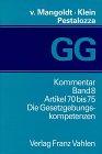 Das Bonner Grundgesetz (GG), Kommentar, 14 Bde., Bd.8, Artikel 70 bis 75