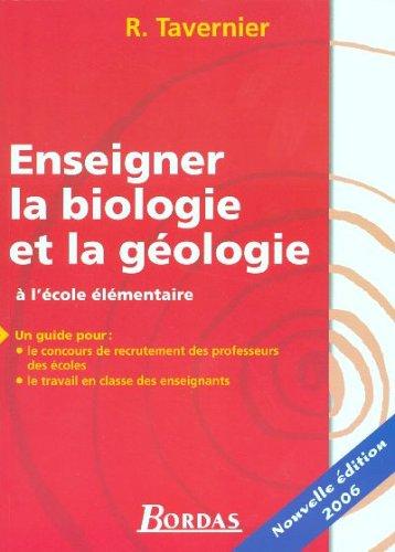 Enseigner la biologie et la géologie à l'école élémentaire