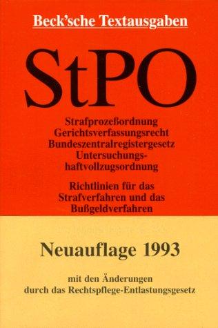 Strafprozeßordnung (StPO)