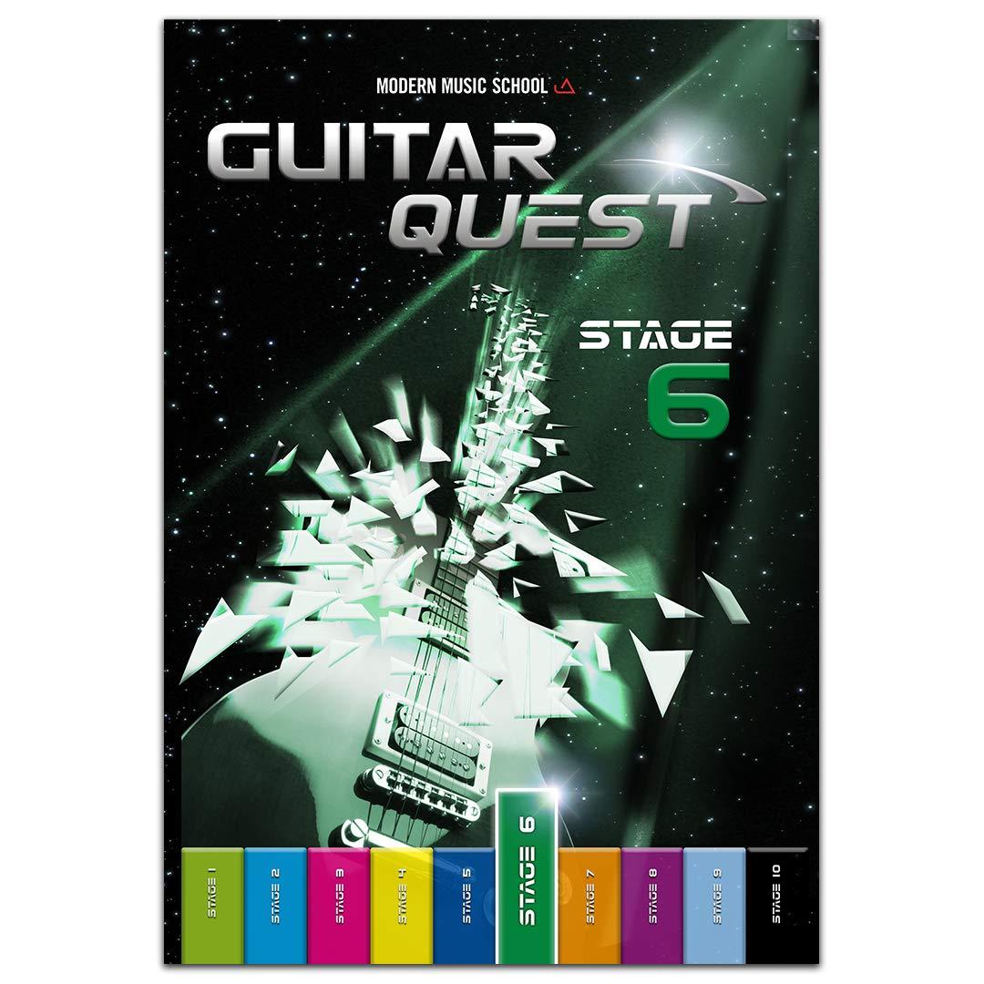 Guitar Quest Stage 6: Gitarrenschule für Fortgeschrittene - Spielend leicht Gitarre lernen dein Gitarrenbuch Songbuch mit Bonus-Material (DEU)