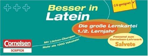 Besser in der Sekundarstufe I - Latein - Die große Lernkartei: 1./2. Lernjahr - 550 Karteikarten: Passend zum Cornelsen-Lehrwerk "Salvete": Passend zum Cornelsen-Lehrwerk "Salvete". Karteikarten