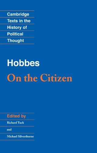 Hobbes: On the Citizen (Cambridge Texts in the History of Political Thought)