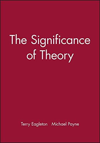 Significance of Theory (Bucknell Lectures in Literary Theory)