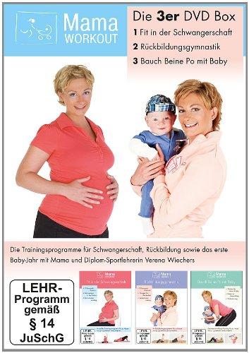 MamaWorkout - Die 3er DVD Box (Fit in der Schwangerschaft / Rückbildungsgymnastik / Bauch Beine Po mit Baby)