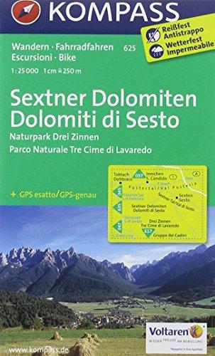 Sextner Dolomiten - Dolomiti di Sesto: Wanderkarte mit Radtouren. GPS-genau. 1:25000