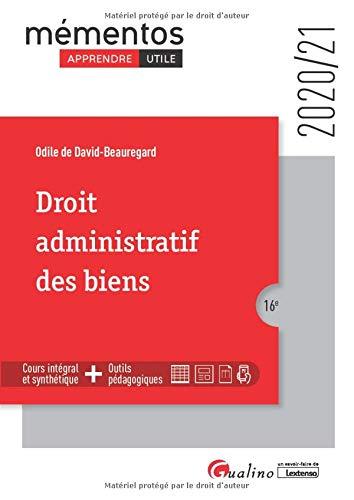 Droit administratif des biens : 2020-2021