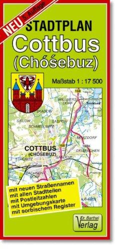 Stadtplan Cottbus: Maßstab 1:17500