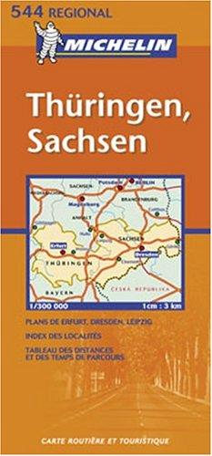 Michelin Karten, Bl.544 : Allemagne Centre-Est, französisch-niederländische Ausgabe; Duitsland Midden-Oost, französisch-niederländische Ausgabe