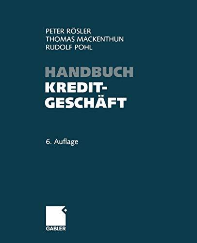 Handbuch Kreditgeschäft