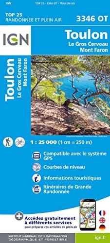 Toulon - Le Gros Cerveau - Mont Faron 1:25 000