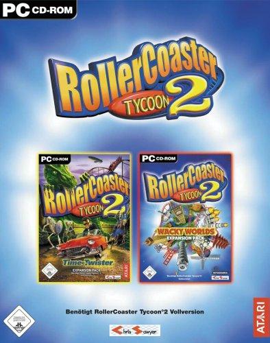 Rollercoaster Tycoon 2 - 2 Add-ons - Time Twister & Wacky Worlds (Software Pyramide)