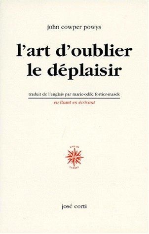 L'art d'oublier le déplaisir