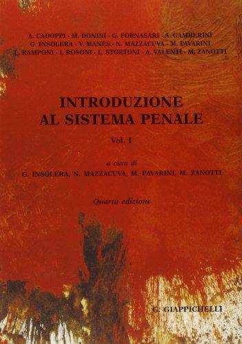 Introduzione al sistema penale vol. 1