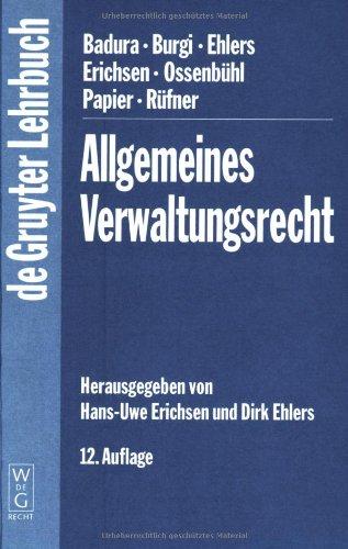 Allgemeines Verwaltungsrecht (de Gruyter Lehrbuch)