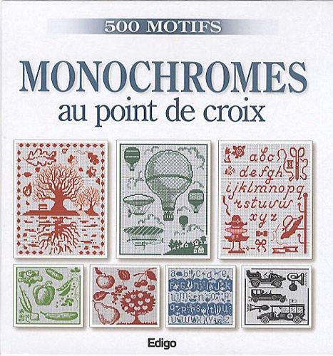 Monochromes au point de croix