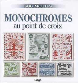 Monochromes au point de croix