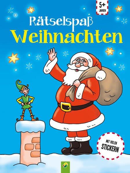 Rätselspaß Weihnachten ab 5 Jahren: Mit Stickern