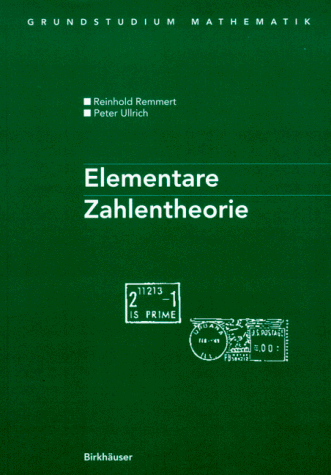 Elementare Zahlentheorie (Grundstudium Mathematik)