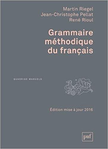 Grammaire méthodique du français