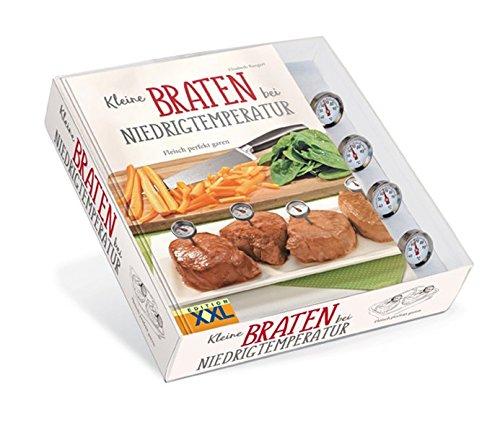 Kleine Braten bei Niedrigtemperatur: mit 4 Bratenthermometern in der Geschenk-Box