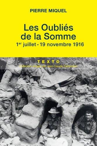 Les oubliés de la Somme : 1er juillet-19 novembre 1916