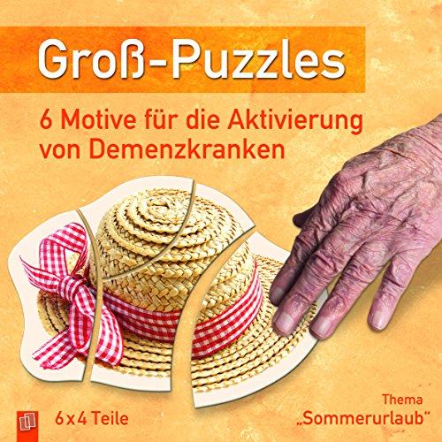 Groß-Puzzles: Thema Sommerurlaub": 6 Motive für die Aktivierung von Demenzkranken