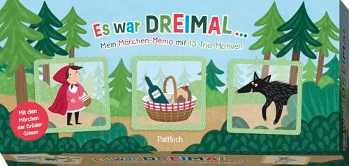 Es war dreimal …: Mein Märchen-Memo mit 15 Trio-Motiven | Memory für Kinder ab 5 Jahren | Mit 15 Trios zu den beliebtesten Märchen der Brüder Grimm (Trio-Memospiel)