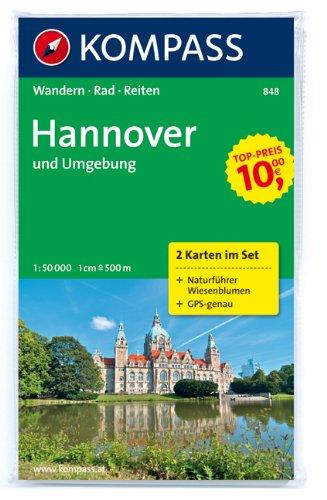 Hannover und Umgebung 1:50 000: Wanderkarten-Set mit Naturführer in der Schutzhülle. GPS-genau. 1:50000