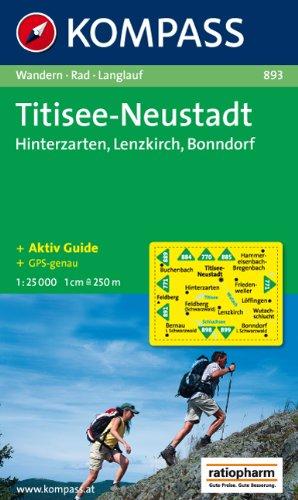 Titisee, Neustadt: Hinterzarten, Lenzkirch, Bonndorf. Wandern/ Rad / Langlauf. GPS-genau. 1:25.000