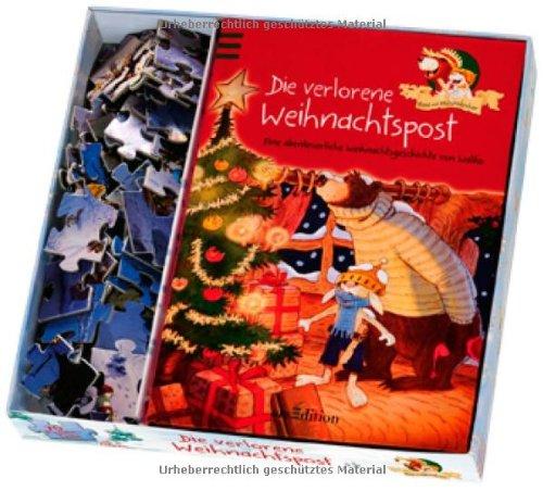 Hase und Holunderbär - Die verlorene Weihnachtspost: Buch + Puzzle