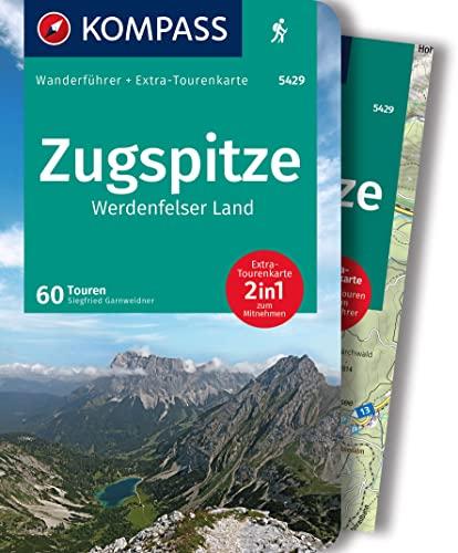 KOMPASS Wanderführer 5429 Zugspitze, Werdenfelser Land, 60 Touren: Wanderführer mit Extra-Tourenkarte 1:40.000, GPX-Daten zum Download