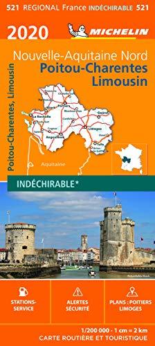 Carte Michelin Poitou-Charentes-Limousin 2020 (CARTES, 7130)