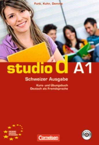 studio d - Schweiz: A1 - Kurs- und Übungsbuch mit Lösungen und Lerner-Audio-CD: Hörtexte der Übungen und des Modelltests Start Deutsch 1