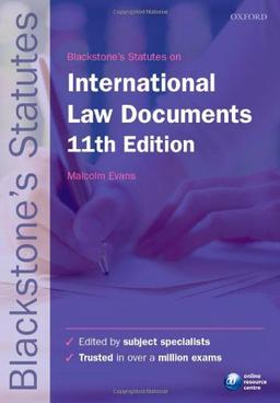 Blackstone's International Law Documents (Blackstone's Statutes)