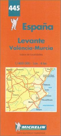 Michelin Karten, Bl.445 : Levante, Valenzia, Murcia (Michelin Maps)