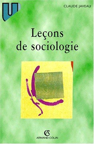 Leçons de sociologie