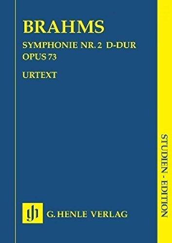 Symphonie Nr. 2 D-Dur op. 73. Studien-Edition: Besetzung: Orchester (Studien-Editionen: Studienpartituren)