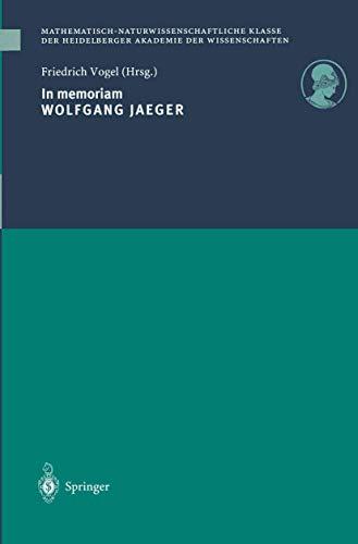 In Memorian Wolfgang Jaeger (German Edition)